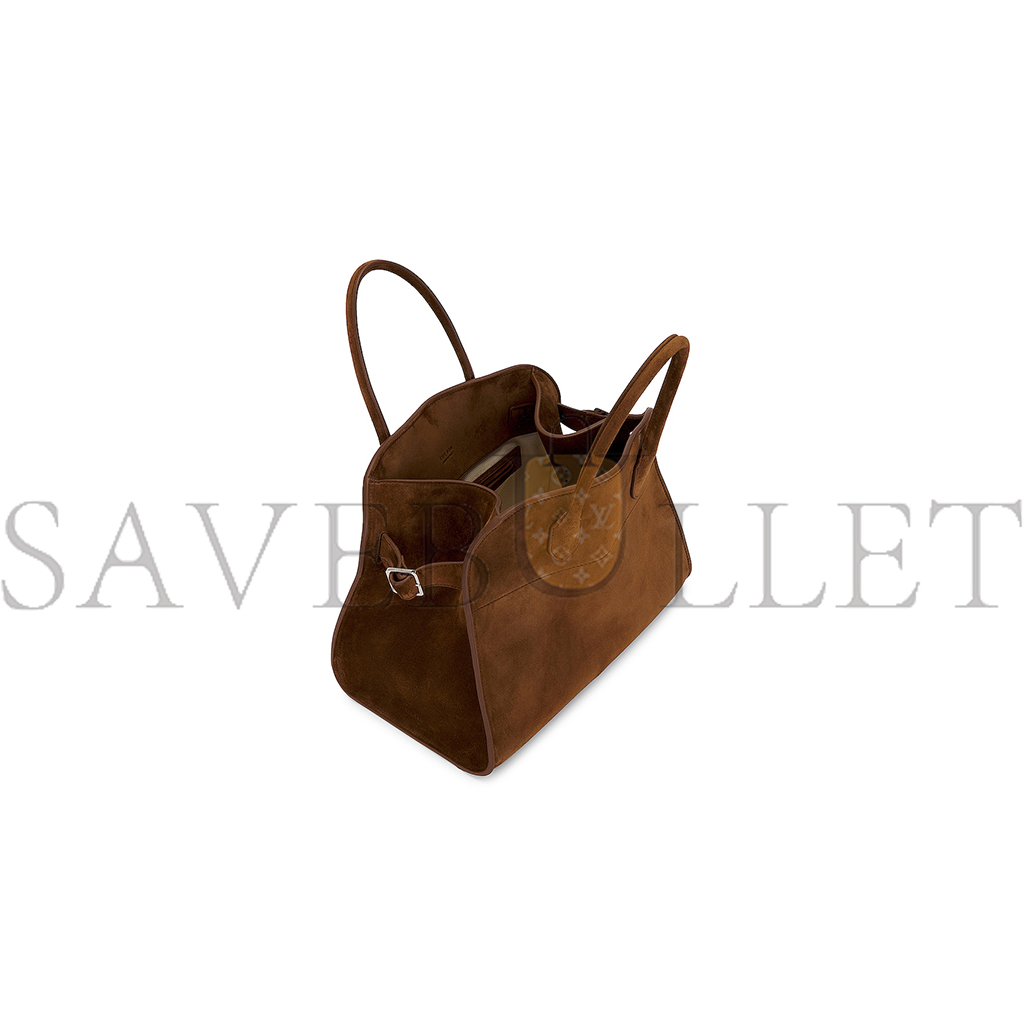 THE ROW MARGAUX 12 SUEDE SHOULDER CROSSBODY BAG W1586-L25 (30*23*19cm)